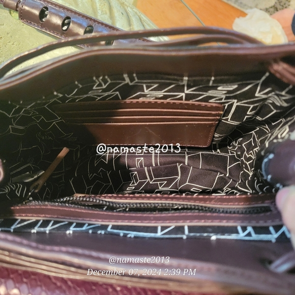 L.A.M.B. Gwen Stefani Leather Shoulder Bag Snakeskin Designer Luxury Celeb #72 - Picture 7 of 16